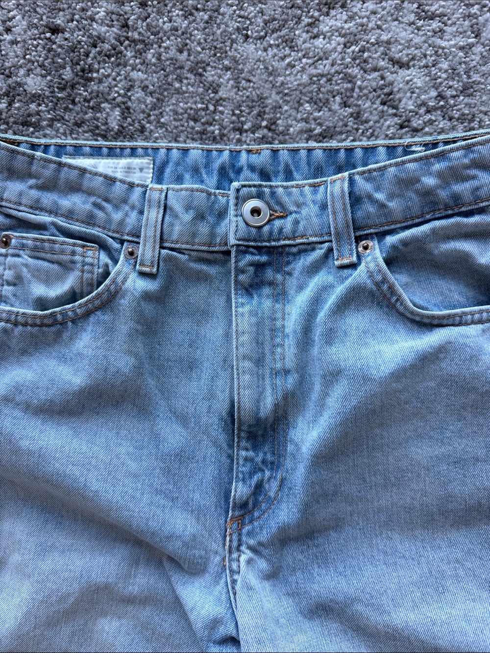 Zara Light Blue Wide Leg Jeans - Picture 4 of 8